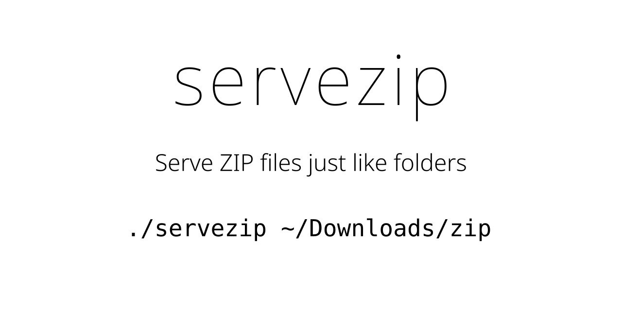 Poster: servezip